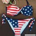 4th of July Women's Swimwear AMATM American Flag Women Bikini Set Push-Up Padded Bra Swimsuit Beachwear Bathing Suit L Blue B073J1D576